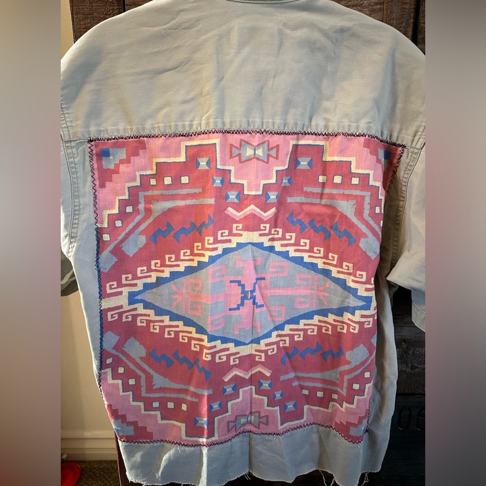 Handmade shirt with patterns, western